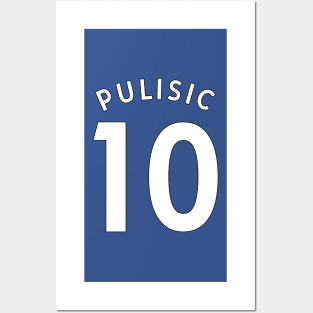 Christian Pulisic Jersey Back Posters and Art